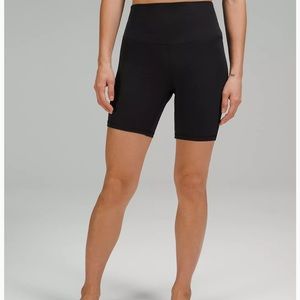 Lululemon Align black biker shorts, size 6